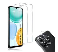 HidWee Screen Protector Compatibile con Honor X5c Plus 4G 2 Pezzi Vetro Temperato + 2 Pezzi Pellicola Fotocamera, 9H Durezza HD Pellicola Protettiva, Senza Bolle, Anti Graffio
