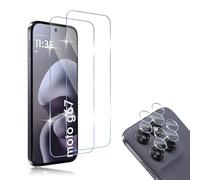 HidWee Screen Protector Compatibile con Motorola Moto G67 / G77 5G 2 Pezzi Vetro Temperato + 2 Pezzi Pellicola Fotocamera, Senza Bolle, Anti Graffio, 9H Durezza Pellicola Protettiva