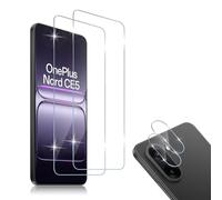 HidWee Screen Protector Compatibile con OnePlus Nord CE5 5G Vetro Temperato + Pellicola Fotocamera 2+2 Pezzi, Senza Bolle, Anti Graffio, 9H Durezza Pellicola Protettiva