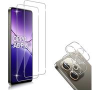 HidWee Screen Protector Compatibile con OPPO A5 Pro 4G / 5G 2 Pezzi Vetro Temperato + 2 Pezzi Pellicola Fotocamera, 9H Durezza Anti Graffio HD Senza Bolle Pellicola Protettiva