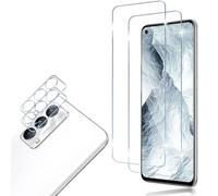 HidWee Screen Protector Compatibile con Realme GT Master Edition Vetro Temperato 2 + 2 Pezzi Pellicola Fotocamera, Senza Bolle, Anti Graffio, 9H Durezza Pellicola Protettiva + Pellicola Fotocamera