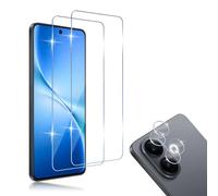 HidWee Screen Protector Compatibile con VIVO V60 Lite 4G / 5G 2 Pezzi Vetro Temperato + 2 Pezzi Pellicola Fotocamera, 9H Durezza HD Pellicola Protettiva, Senza Bolle, Anti Graffio