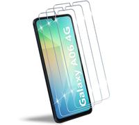 HidWee Vetro temperato Compatibile con Samsung Galaxy A06 4G/ A06S 4G, 3 Pezzi Pellicola Protettiva, 9H Durezza Anti Graffio, HD Senza Bolle Schermo Vetro Pellicola Protettiva