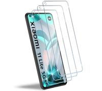 HidWee Vetro temperato Compatibile con Xiaomi Mi 11 Lite 4G / 5G / NE, 3 Pezzi Pellicola Protettiva, 9H Durezza Anti Graffio, HD Senza Bolle Schermo Vetro Pellicola Protettiva