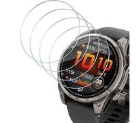 HidWee Vetro Temperato per Garmin Fenix 8 AMOLED 47mm / Fenix 8 Solar 47mm, 4 Pezzi Pellicola Protettiva Durezza 9H Bordo Arrotondato 2,5D, Protezione Schermo HD Trasparente Anti-Graffio