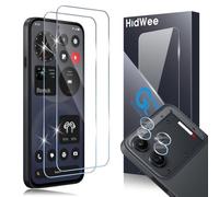 HidWee Vetro Temperato per Nothing Phone 4b, 2+2 Pellicola Protettiva Schermo e Fotocamera 9H, Protettore Anti-Bolle Pellicola HD Bordo Arrotondato 2.5D Compatibile con Cover