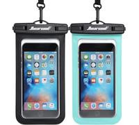 Hiearcool Waterproof Phone Pouch, Waterproof Phone Case for iPhone 17 16 15 14 13 Pro Max, IPX8 Cellphone Dry Bag Beach Cruise Ship Essentials 2Pack-8.3"