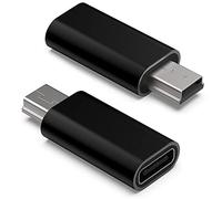 HIEbee Adattatore da USB C a Mini USB, da tipo C a Mini USB 2.0, convertitore da spina di ricarica dati Sync compatibile con lettore MP3, Dash Cam, fotocamera digitale, ricevitore, ecc.