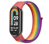 HIEHGN Braccialetto per Mi Band 10 9 8 5 4 3 Cinturino in nylon per orologio sportivo da polso per Mi Band 8 Cinturino da polso per Xiaomi Mi Band 7 8, arcobaleno, per Mi Band 8 9 10