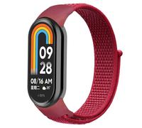 HIEHGN Braccialetto per Mi Band 10 9 8 5 4 3 Cinturino in nylon Sport Watch Cinturino da polso per Mi Band 8 Cinturino da polso per Xiaomi Mi Band 7 8, rosso, per Mi Band 8 9 10