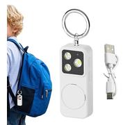 Hiemible Allarme Personale,Sicurezza da 150db Ricaricabile | Allarme Di Sicurezza A Suono Forte Portachiavi Per Donne,Donne Bambini Anziani Studenti Viaggio Università Quotidiano Zaino Cintura Tasca