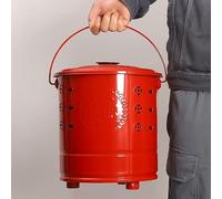 Hiemible Bruciatore di Carta | Inceneritore In Acciaio Inossidabile con Coperchio | Barile per Riti Propiziatori con Manico per Denaro degli Antenati Rifiuti Foglie Legno