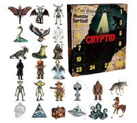 Hiemible Calendario 'Avvento, 2D Ornamento Acrilico Decorazione Da Tavolo, 24 Giorni Creature Mitologiche Giocattoli, Per Ragazzi Ragazze Adolescenti Adulti Uomini Donne Famiglia Natale Halloween