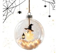 Hiemible Decorazioni di Halloween per L'Albero Scena in Miniatura Luminosa