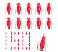 Hiemible Esche Morbide da - 150 Pezzi Esche Morbide con Verme | Set Morbide Realistiche con Jig per Laghi Stagni Fiumi Surf e in Mare