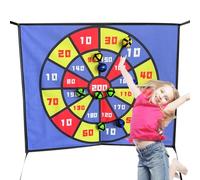 Hiemible Gioco Di Freccette, Tappeto Elastico 60x50 Cm Bersaglio Con Palle Adesive, Giochi Sportivi Con 10 Palle Adesive Per Bambini E Famiglie