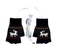 Hiemible Guanti Riscaldati Senza Dita,Muffola Riscaldante Per Freddo | Guanti Riscaldati USB per Donne | Per Ciclismo Attività All'aperto Corsa Campeggio Pendolarismo Ufficio Guida