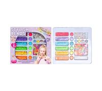 Hiemible Kit Perline,Kit per Creare Collane con Perline Bambini,Forniture per Creazione Gioielli per Bambini Ragazzi Adulti Scuola Viaggio Compleanno | per Principianti Ragazze