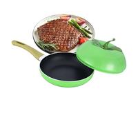 Hiemible Pentola Da Salsa Con Coperchio | Pentola Antiaderente Per Verdura E Frutta - Padella Con Coperchio,Per Induzione Fornello Da Cucina Piano Di Cottura Friggere Cucinare Stufare Latte Zuppa