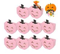 Hiemible Scatole di Halloween per Dolcetti | Scatole di Zucca per Dolcetti da Tavola per Halloween - 10 Pezzi Centrotavola Snack Spaventoso Contenitore Per Fondente Torrone Gelatina Cioccolato