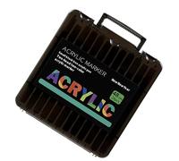 Hiemible Set Di Pennarelli Acrilici | Penna Pittura Ceramica a Doppia Punta - Materiali Impermeabili e Asciugatura Rapida per Pittura su Scarpe Modelli e Dettagli con Resistenza allo Sbiadito