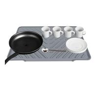Hiemible Tappetino In Silicone Per Asciugare Sul Piano Cucina - Tappetino Lavello Piano Cucina Resistente Al Calore,Pad per Scolare Versatile con Asciugatura Rapida per Pentole