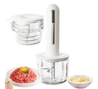 Hiemible Tritatore per Cucina - Tritaverdure Elettrico - Tritatore Elettrico Smontabile per Alimenti per Bambini, Frutta, Preparazione dei Pasti, Verdura