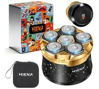 HIENA PRO Rasoio per la testa da uomo 6D per la calvizie, rasoio per la testa impermeabile per teste calve, rasoio per la testa ricaricabile di tipo C per uomo con display a LED