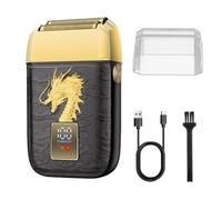 HIENA PRO Rasoio professionale da uomo, doppio rasoio elettrico, rasoio di precisione a testa calva senza fili, rasoio elettrico, ricaricabile con USB, regali per uomini (BGLT)