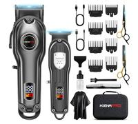HIENA PRO Set di tagliacapelli professionale da uomo, senza fili, per parrucchieri
