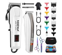 HIENA PRO Taglia Capelli Professionale Set Per Uomo, Macchinetta Per Tagliare i Capelli Con Cordless, Taglia Barba e Capelli Uomo, Macchina Per Capelli. Regali Per Uomo