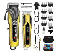 HIENA PRO Tagliacapelli Uomo Professionale Cordless, Taglia Capelli Per Uomo, Macchinetta Per Set Macchinetta Per Capelli con Display LED