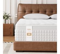 Hieptos - Materasso di 140 x 200 cm, altezza 28 cm, durezza H3 H4, materasso a molle insacchettate a 9 zone, con schiuma comfort, materasso ergonomico ortopedico, certificato Öko-TEX e CertiPUR, per
