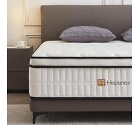 Hiepunos Materasso 140 x 190 cm, spessore 26 cm, ibrido materasso in memory foam, a molle insacchettate indipendenti, 7 zone di comfort, H3 H4 medio solido, durevole, supporto perfetto