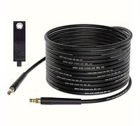 Hierbla Tubo di ricambio per idropulitrice da 10 m, compatibile con Karcher K2 K3 K4 K5 K6 K7, tubo di prolunga per lavaggio a getto con spina a scatto, connessione rapida, per la pulizia dell'auto