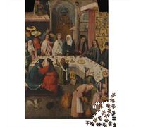 Hieronymus Bos Ch 1000 Pezzi Jigsaw Puzzle in Legno dipinto, Giochi Puzzles Giochi Rilassamento E Intelligence, Rompicapo opere d'arte famose nel mondo Per Gioco Familiare, Regalo Per Amore E Amico