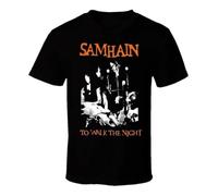 HIESBCXZ Samhain Band To Walk The Night Cotton Black all Size T Shirt for Men PP154 Black L