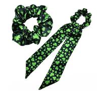 HIFANMM - 2 elastici per capelli con trifoglio verde, per donne e ragazze, per il giorno di San Patrizio, accessori per capelli (stile 3)