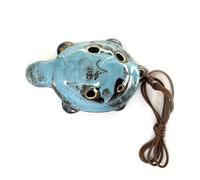 HIFFEY 1 Pezzo di Piccola Tartaruga Ocarina Forno Ocarina a 6 Fori (Color : Blue)