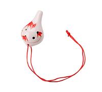 HIFFEY Alto in Ceramica Ocarina a 6 Fori for Strumento Musicale Flauto Chiave (Color : Red)