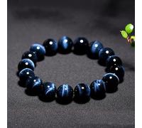 HIFFEY Braccialetti Moda Blu Reale for Donna Braccialetti con Perline Bracciale in Pietra da Uomo (Size : 19cm, Color : 12mm RoyalBlue)