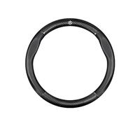 HIFFEY Coprivolante Auto per Suzuki jimny 2006-2009 2010 2011 2012 2013 2014 2015 2016 Coprivolante Auto in Pelle Coprivolante Confortevoli Traspiranti Antiscivolo Accessori,Black