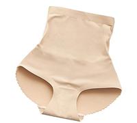 HIFFEY Intimo da Donna Lingerie Controllo della Pancia Body Shaper Culo Finto Slip Sollevatore Lady Mutandine Push up con Culo Imbottito in Spugna (Color : Beige, Size : XL)