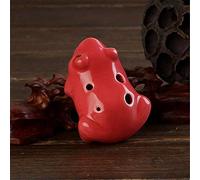 HIFFEY Ocarina Frog a 6 Fori Serie Ocarina Flauto Strumenti Musicali a fiato Flauto Ocarina in Ceramica (Color : Red)