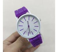 HIFFEY Orologi da Donna alla Moda Orologi da Polso Casual al Quarzo da Donna di Lusso Cinturino Sportivo Classico in Silicone da Donna (Color : Purple)