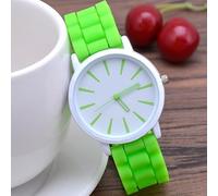 HIFFEY Orologi da Donna alla Moda Orologi da Polso Casual al Quarzo da Donna di Lusso Cinturino Sportivo Classico in Silicone da Donna (Color : Green)