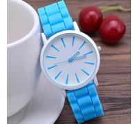 HIFFEY Orologi da Donna alla Moda Orologi da Polso Casual al Quarzo da Donna di Lusso Cinturino Sportivo Classico in Silicone da Donna (Color : Light Blue)