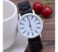 HIFFEY Orologi da Donna alla Moda Orologi da Polso Casual al Quarzo da Donna di Lusso Cinturino Sportivo Classico in Silicone da Donna (Color : Black)