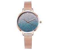 HIFFEY Orologi da Donna di Lusso Orologio da Cielo Stellato alla Moda Orologi da Donna in Oro Rosa Orologio da Donna (Color : 16320Sky Blue)