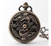 HIFFEY Orologio da taschino in stile cinese retrò, orologio meccanico da uomo e da donna, classico e creativo, con carica manuale, orologi da taschino a carica manuale (Color : JFC357)